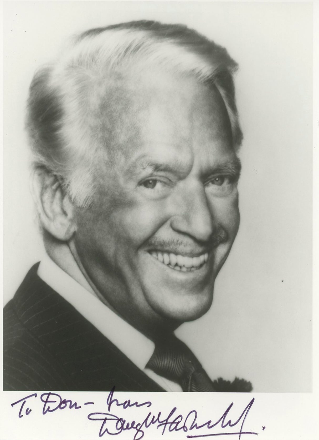 Douglas Fairbanks Sr. The Mask Of Zorro "To Don" Signed 4x5 Photo BAS #BK43276