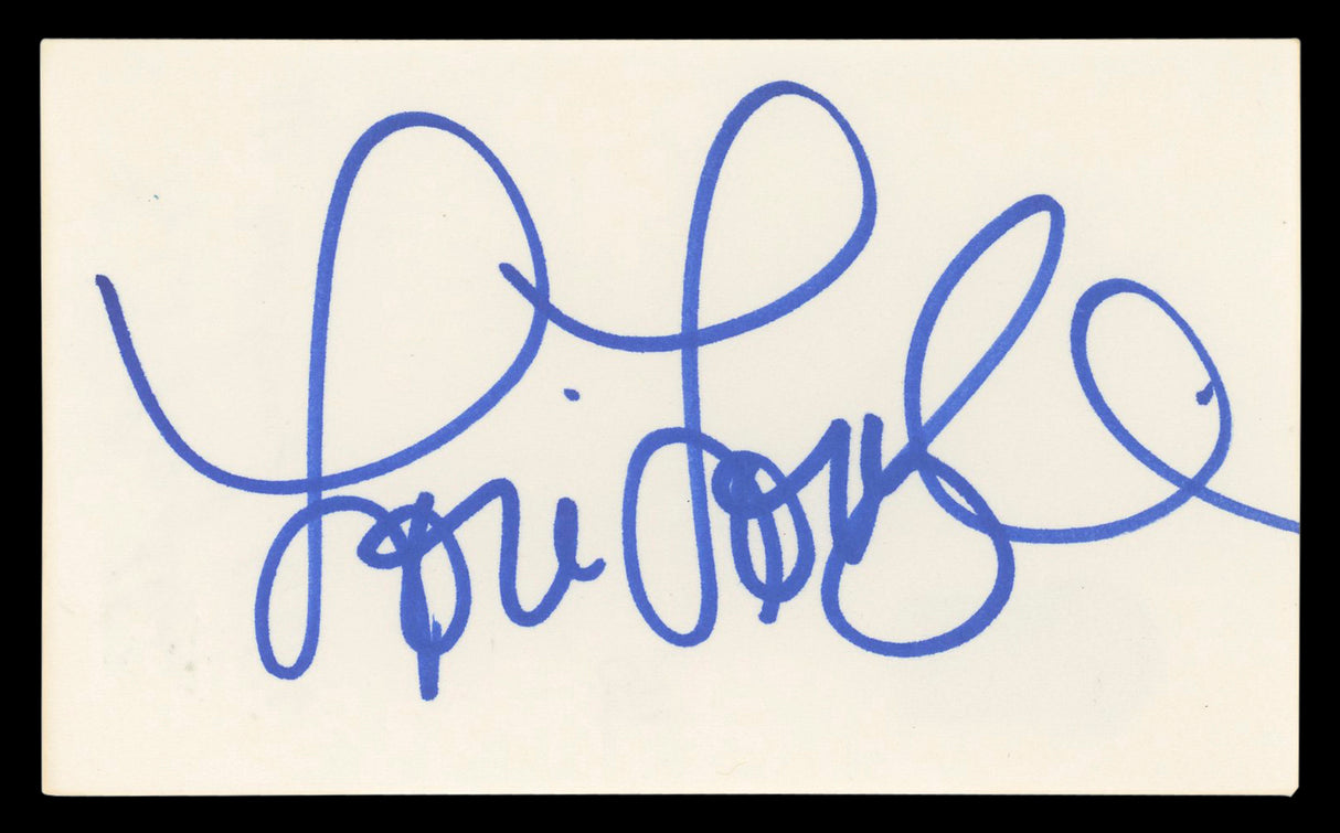 Lori Loughlin Full House Authentic Signed 3x5 Index Card BAS #BL98560