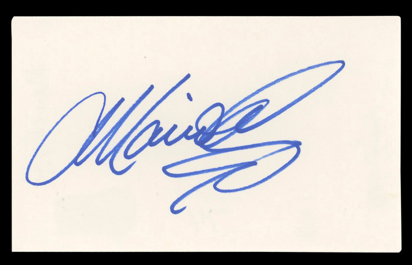 Mario Lopez Saved By The Bell Authentic Signed 3x5 Index Card BAS #BL98559