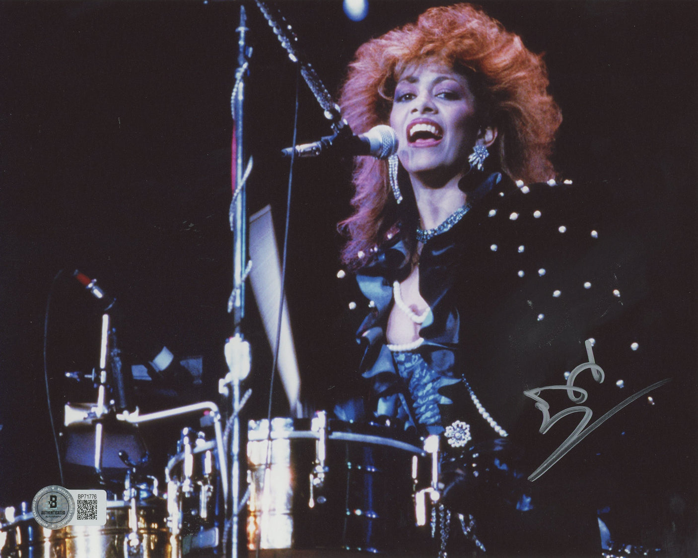 Sheila E. The George Duke Band Authentic Signed 8x10 Photo BAS #BP71776