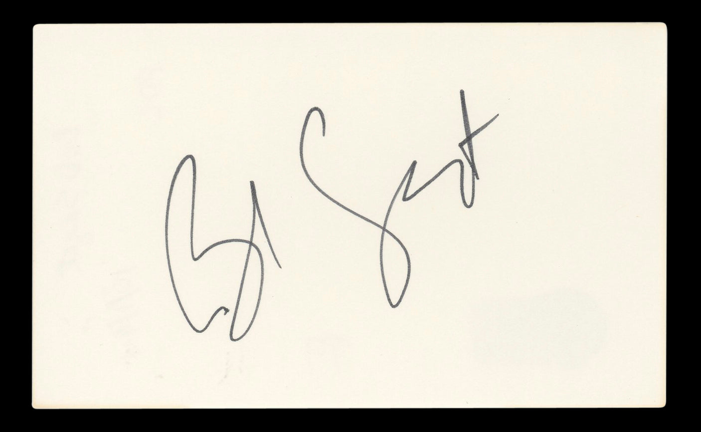 Bob Saget Full House Authentic Signed 3x5 Index Card Autographed BAS #BL96403