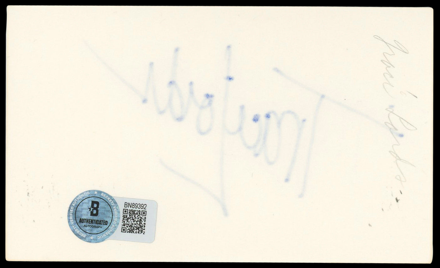 Traci Lords Cry-Baby Authentic Signed 3x5 Index Card Autographed BAS #BN89392