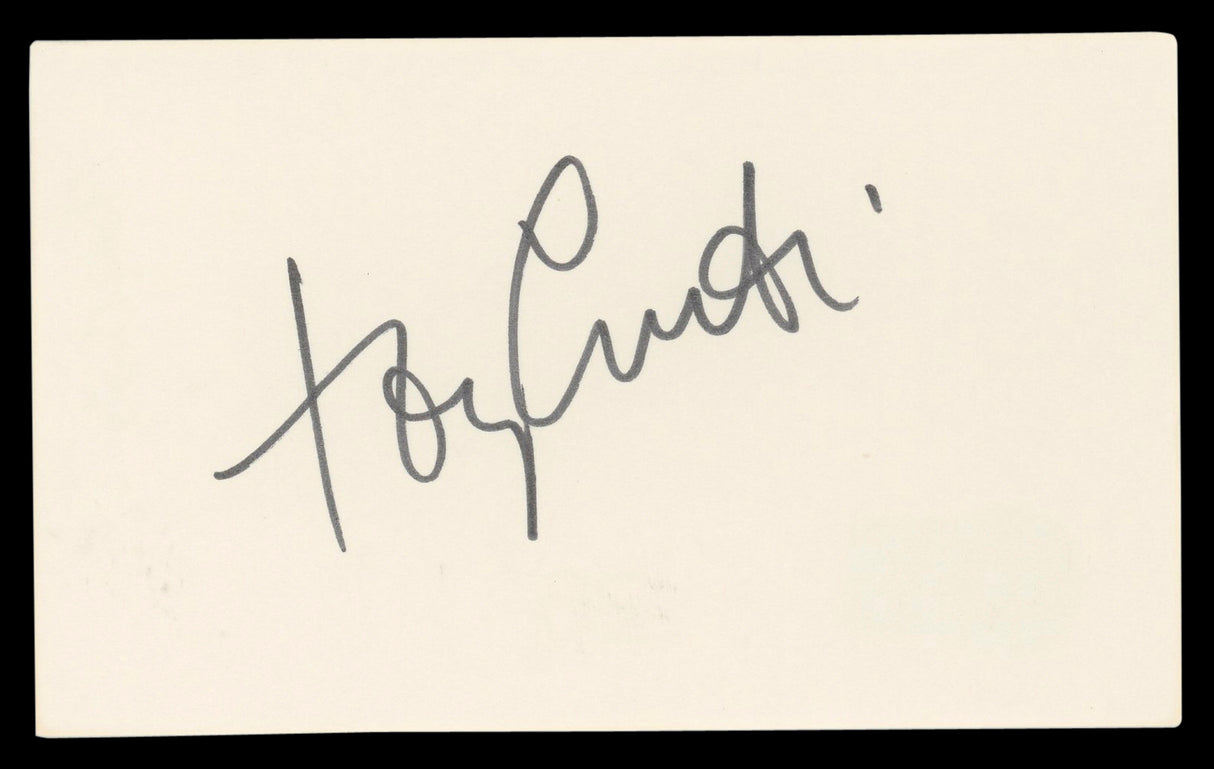 Tony Curtis Some Like It Hot Authentic Signed 3x5 Index Card BAS #BL98545