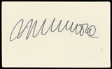 Michael Moore Bowling For Columbine Authentic Signed 3x5 Index Card BAS #BN89395