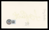 Tony Curtis Some Like It Hot Authentic Signed 3x5 Index Card BAS #BL98544