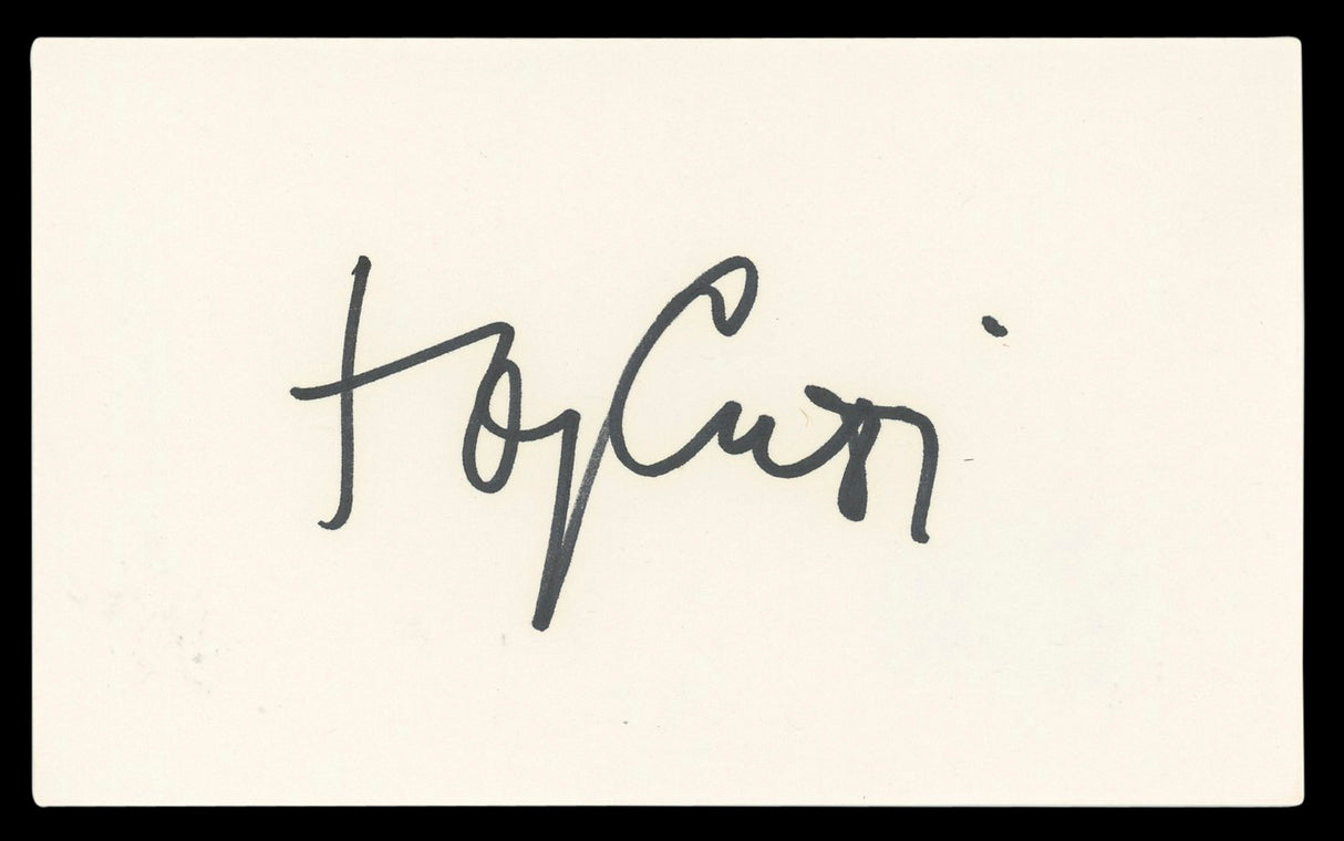 Tony Curtis Some Like It Hot Authentic Signed 3x5 Index Card BAS #BL98543