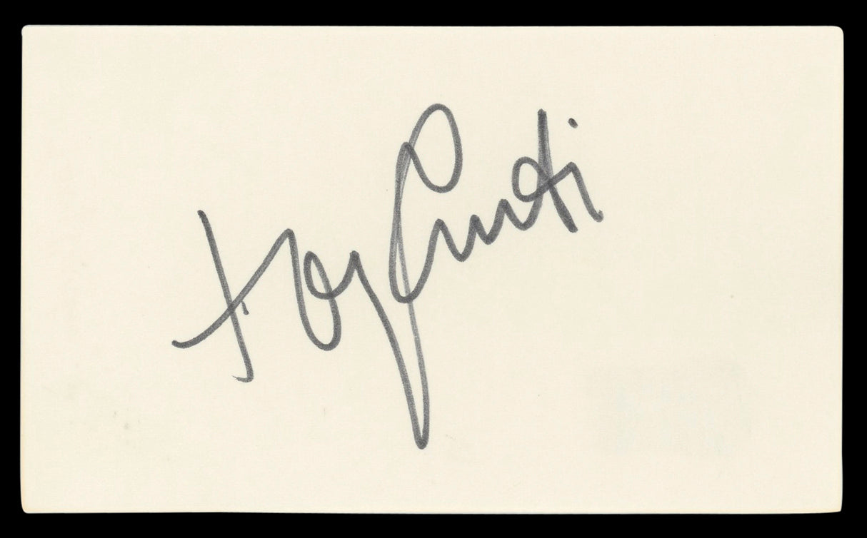 Tony Curtis Some Like It Hot Authentic Signed 3x5 Index Card BAS #BL98542