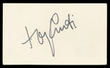 Tony Curtis Some Like It Hot Authentic Signed 3x5 Index Card BAS #BL98542