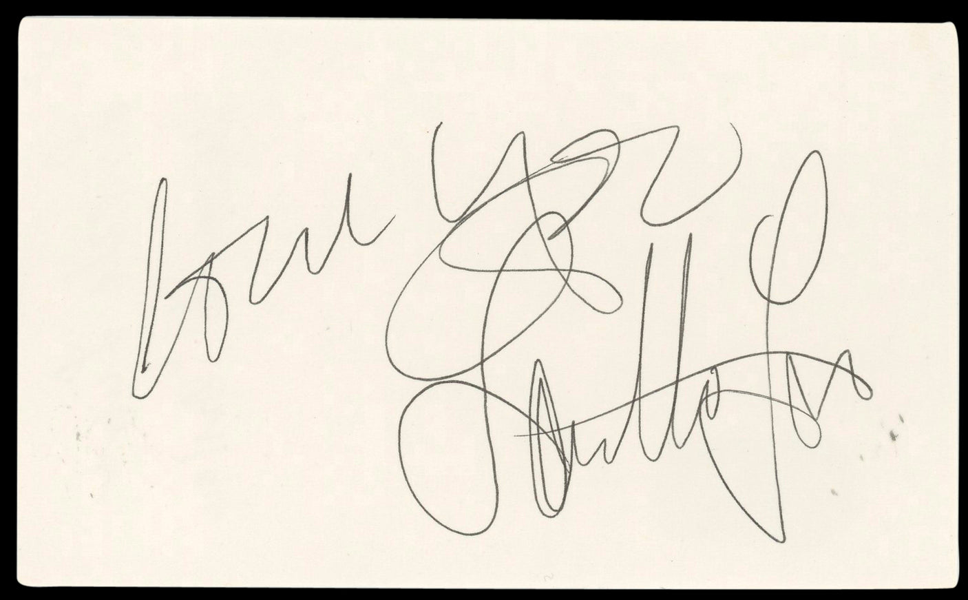 Loretta Lynn Singer Authentic Signed 3x5 Index Card Autographed BAS #BN89402