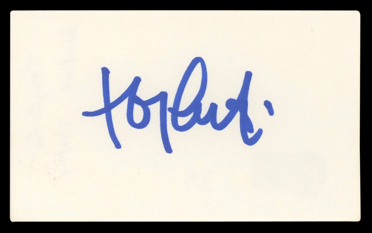 Tony Curtis Some Like It Hot Authentic Signed 3x5 Index Card BAS #BL98536