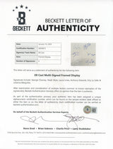 ER (6) Clooney, Wyle, Edwards, Margulies +2 Signed Framed Display BAS #AD04873