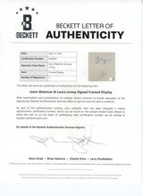 Jason Bateman & Laura Linney Ozark Signed Index Card Framed Display BAS #BL96991