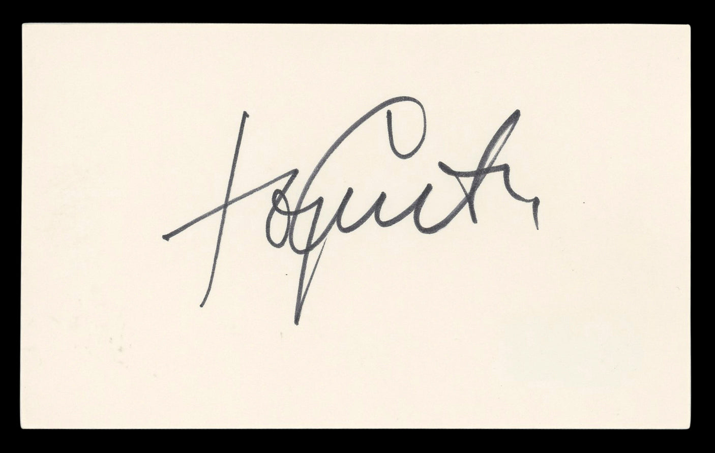 Tony Curtis Some Like It Hot Authentic Signed 3x5 Index Card BAS #BL98534