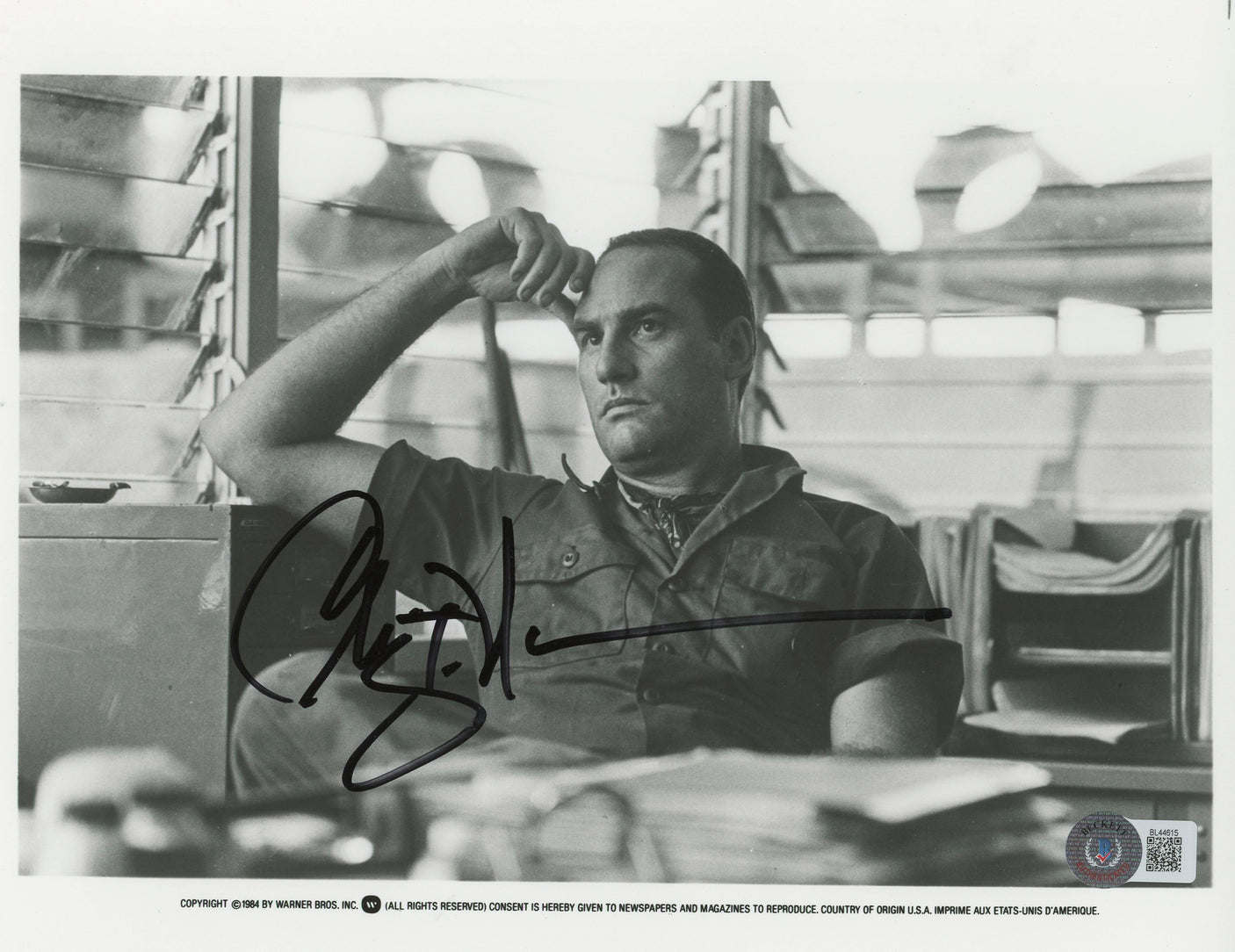 Craig T. Nelson Coach Authentic Signed 8x10 Black & White Photo BAS #BL44615