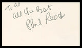 Phil Leeds Everybody Loves Raymond Authentic Signed 3x5 Index Card BAS #BV59003