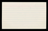 Arizona State Frank Kush Authentic Signed 3x5 Index Card BAS #BT03615