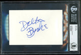 Delta Burke Designing Women Authentic Signed 4x6 Index Card Autographed BAS Slab