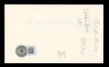 Clayton Moore The Lone Ranger Authentic Signed 3x5 Index Card BAS #BL96566