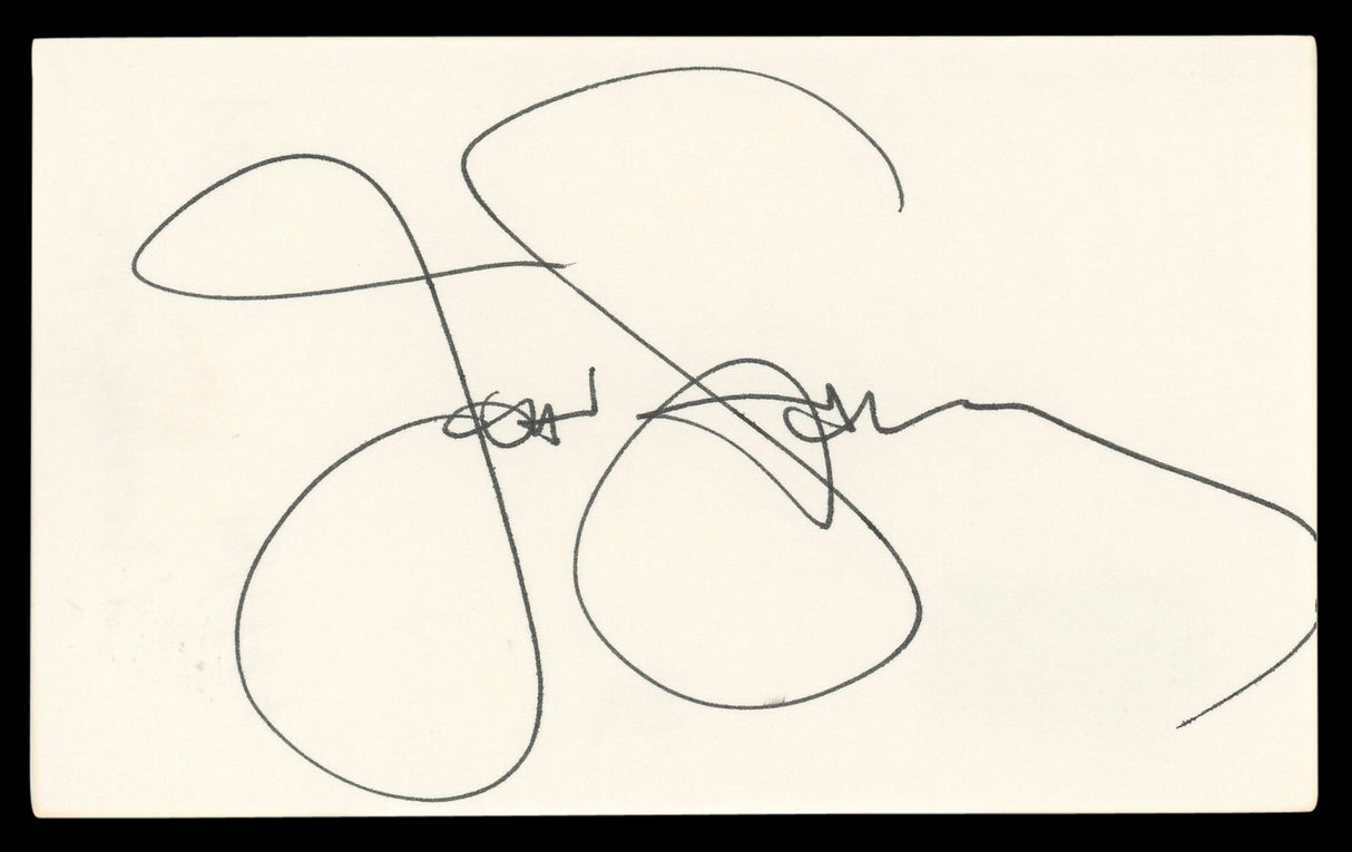 John Stamos Full House Authentic Signed 3x5 Index Card Autographed BAS #BL98525