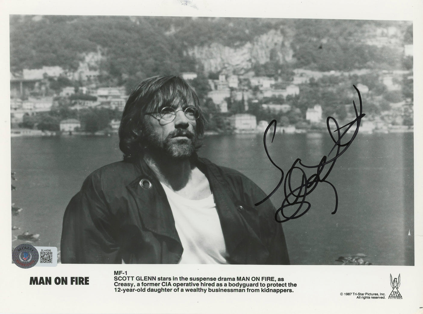 Scott Glenn Man on Fire Authentic Signed 8x10 Photo Autographed BAS #BL44596