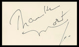 Morton Downey Jr. Predator 2 Authentic Signed 3x5 Index Card BAS #BV02198