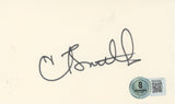 Courtney Thorne Smith Melrose Place Authentic Signed 3x5 Index Card BAS #BQ45362