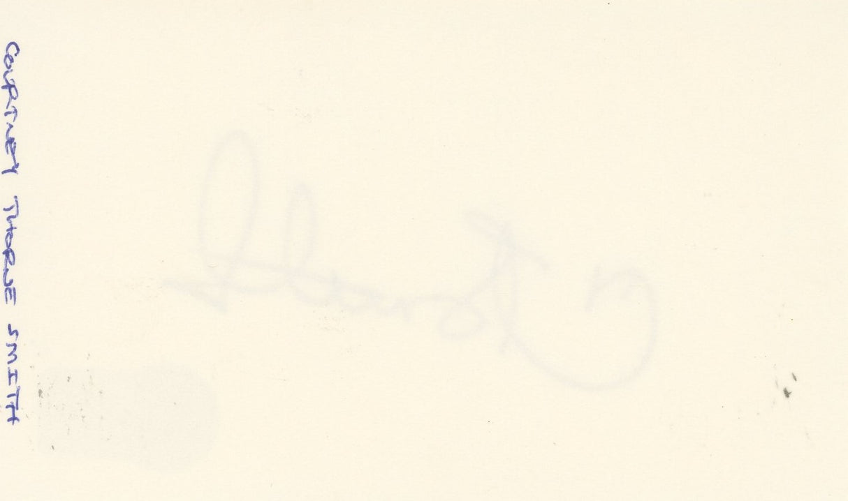 Courtney Thorne Smith Melrose Place Authentic Signed 3x5 Index Card BAS #BQ45362