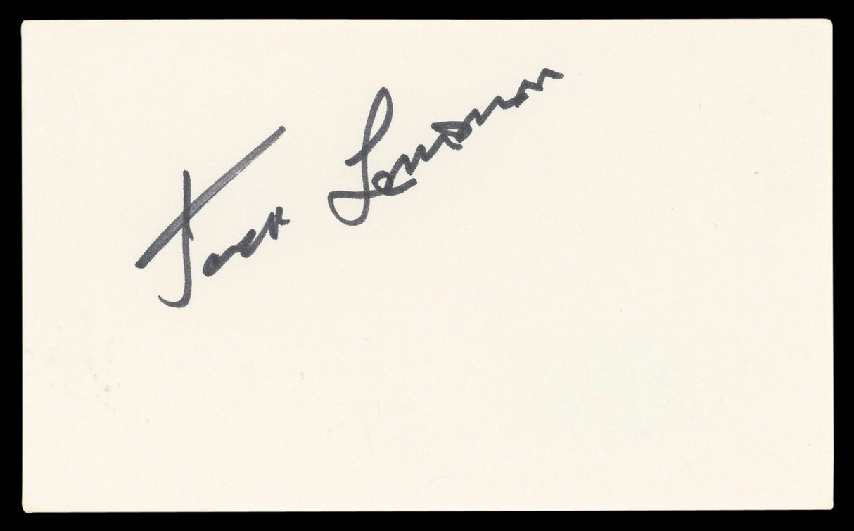 Jack Lemmon The Apartment Authentic Signed 3x5 Index Card BAS #BL98517