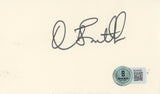 Courtney Thorne Smith Melrose Place Authentic Signed 3x5 Index Card BAS #BQ45360