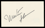 Martin Sheen The Departed Authentic Signed 3x5 Index Card BAS #BN06353