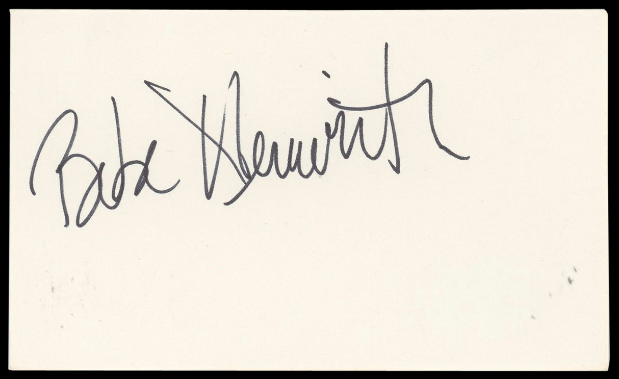 Bebe Neuwirth Cheers Authentic Signed 3x5 Index Card Autographed BAS #BN89424