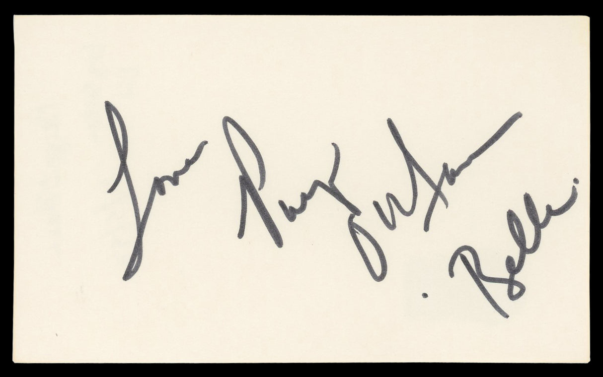 Paige O'Hara Beauty and the Beast "Love" Signed 3x5 Index Card BAS #BN06354
