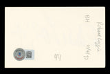 Robert Loggia Big Authentic Signed 3x5 Index Card Autographed BAS #BL96584