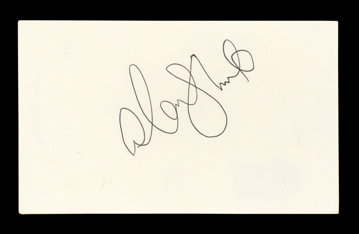 Alan Thicke Growing Pains Authentic Signed 3x5 Index Card BAS #BL96421