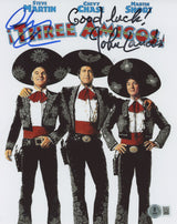 Chevy Chase and John Landis Three Amigos! Signed 8x10 Photo BAS #2W435477