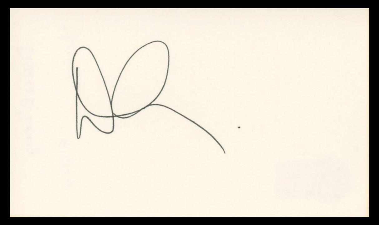 Denis Leary Rescue Me Authentic Signed 3x5 Index Card Autographed BAS #BV04116