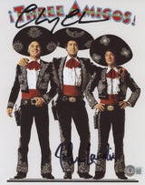 Chevy Chase and John Landis Three Amigos! Signed 8x10 Photo BAS #WY99821