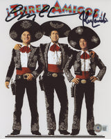 Chevy Chase and John Landis Three Amigos! Signed 8x10 Photo BAS #WY99820