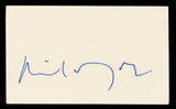 Michael York Logan's Run Authentic Signed 3x5 Index Card BAS #BL98495