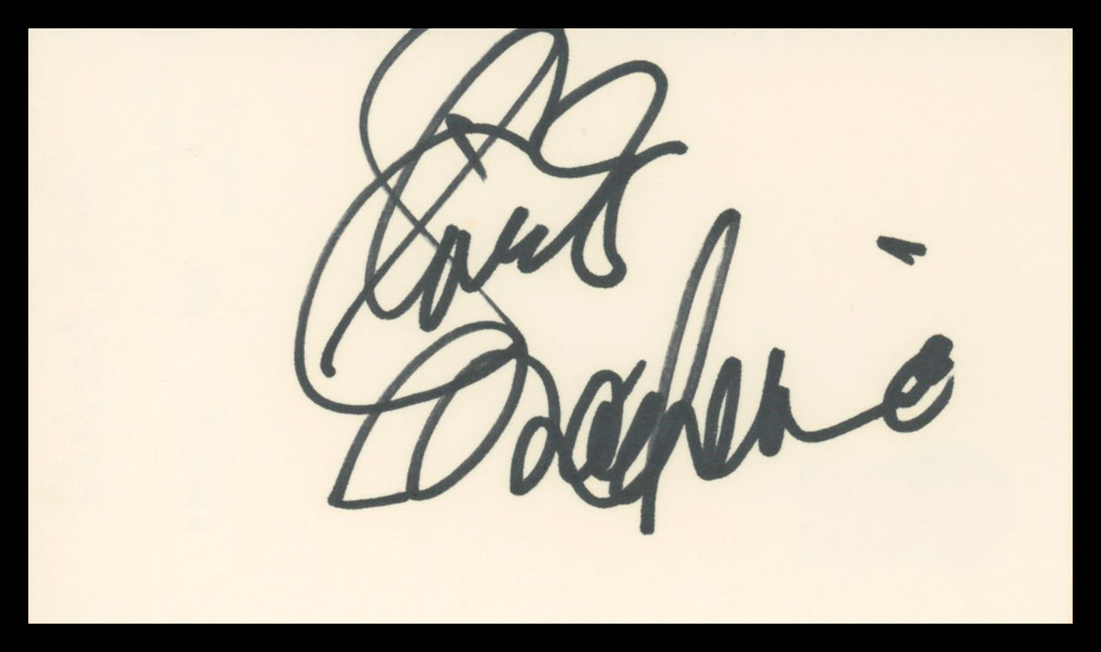 Shirley MacLaine Terms of Endearment Signed 3x5 Index Card BAS #BV04128