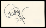 Claudia Schiffer Love Actually Authentic Signed 3x5 Index Card BAS #BL98493