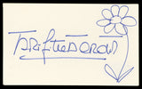Brigitte Bardot Contempt "Flower" Authentic Signed 3x5 Index Card BAS #BN06374