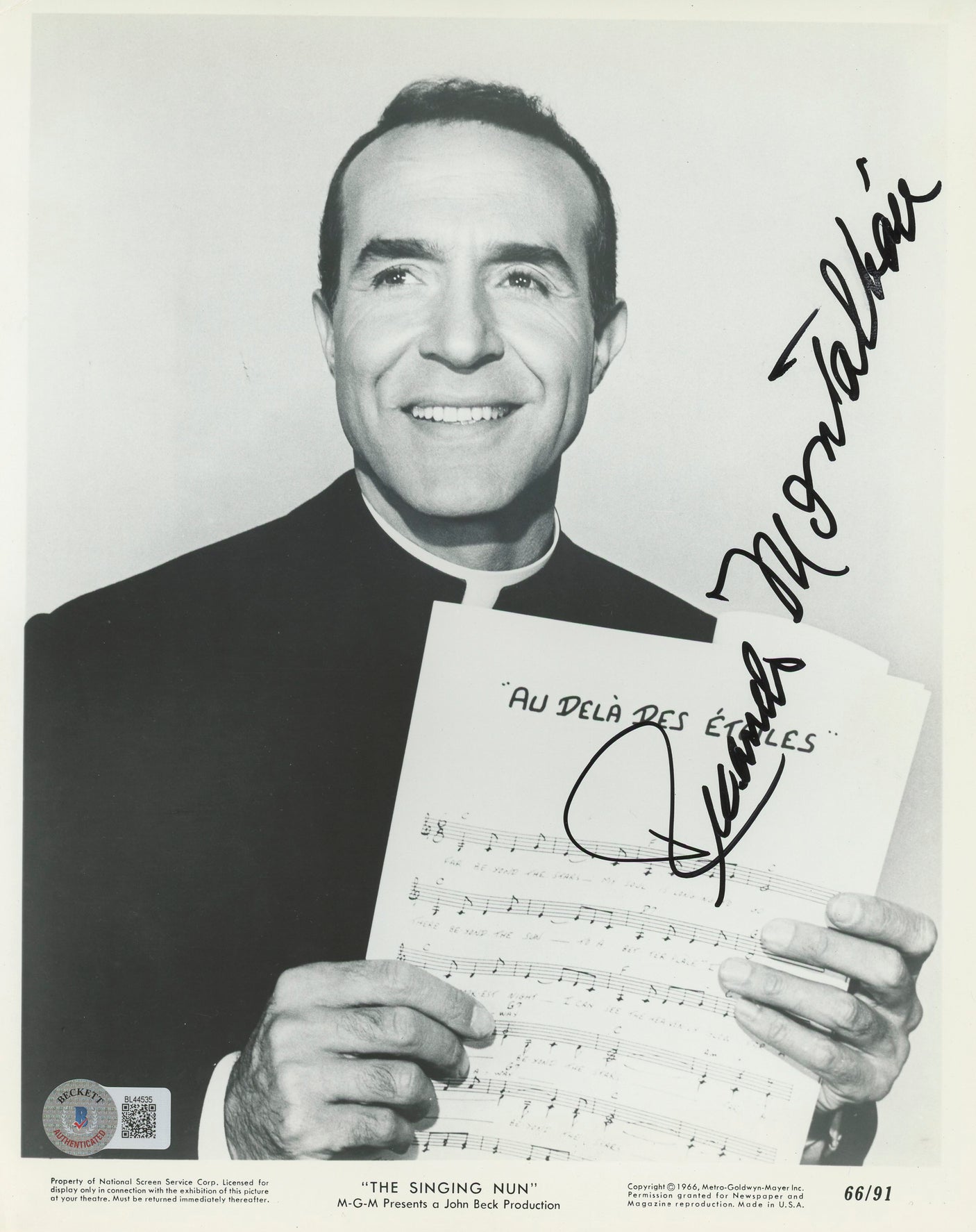 Ricardo Montalban Fantasy Island Authentic Signed 8x10 Photo BAS #BL44535