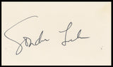 Sondra Locke Willard Authentic Signed 3x5 Index Card Autographed BAS #BR26809