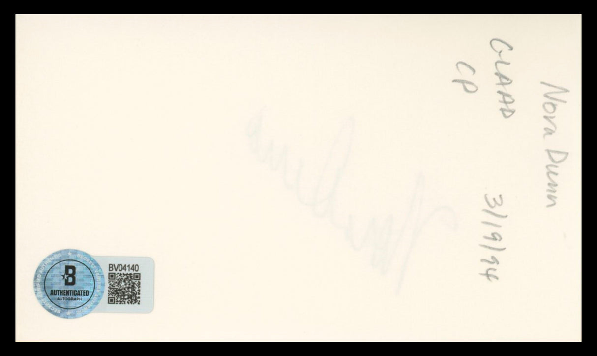 Nora Dunn Saturday Night Live Authentic Signed 3x5 Index Card BAS #BV04140