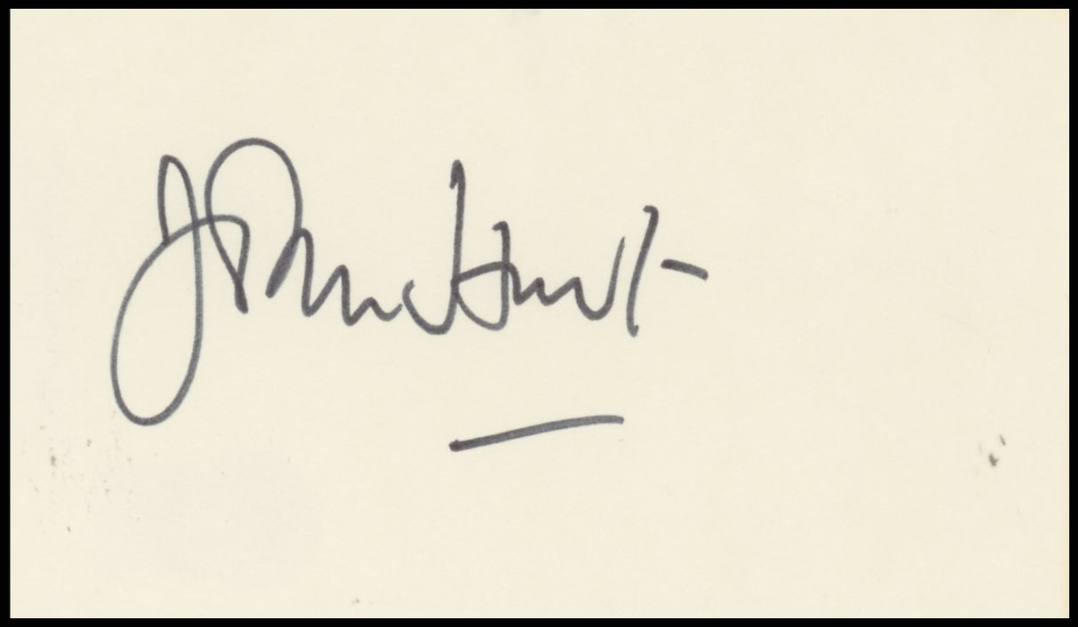 John Hurt Alien Authentic Signed 3x5 Index Card Autographed BAS #BR26815