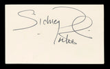 Sidney Poitier In The Heat of the Night Signed 3x5 Index Card BAS #BL96438