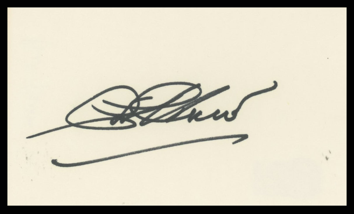 Phil Harris The Jungle Book Authentic Signed 3x5 Index Card BAS #BR26818