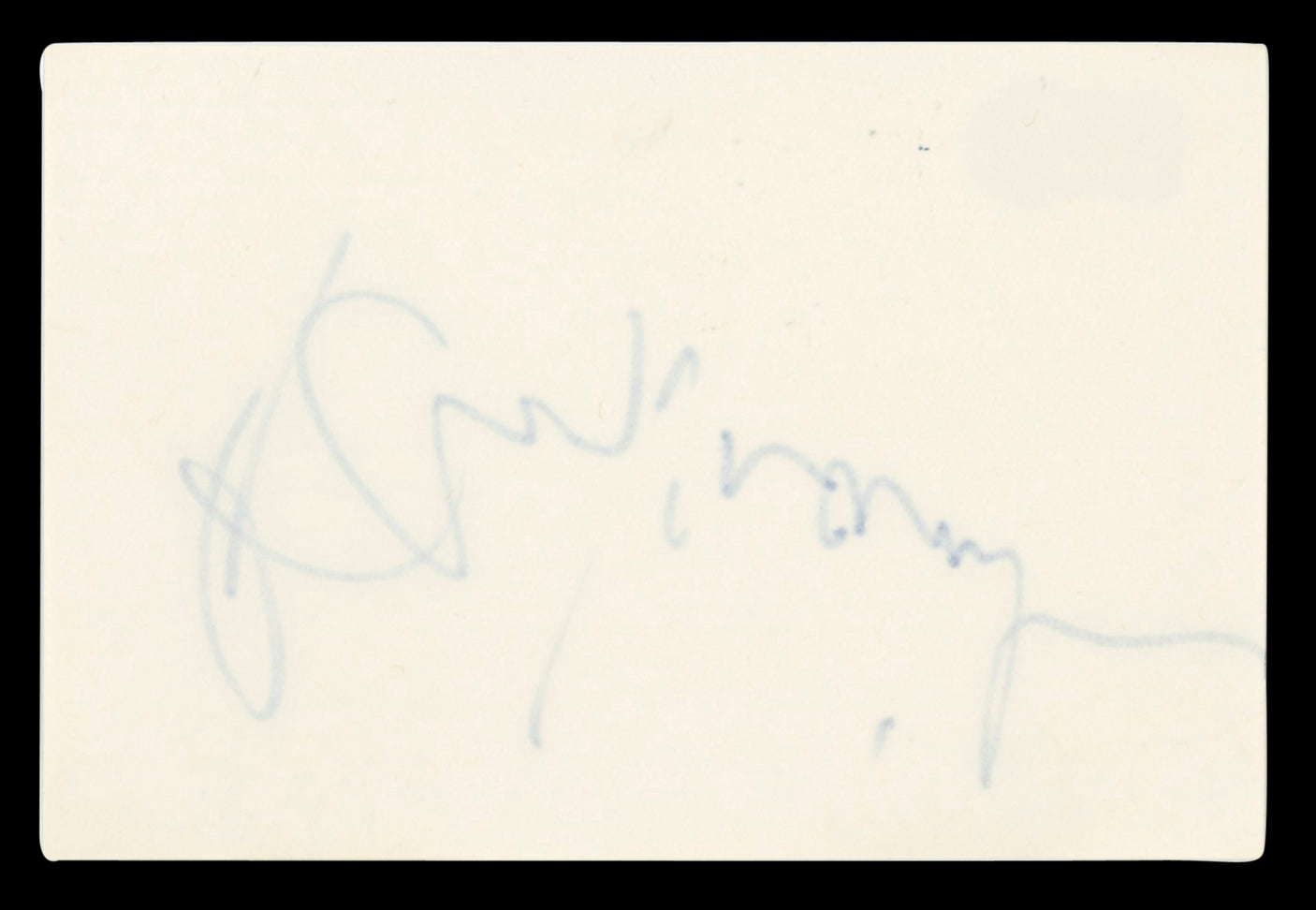 Barry Manilow Musician Authentic Signed 3x5 Index Card Autographed BAS #BT03668