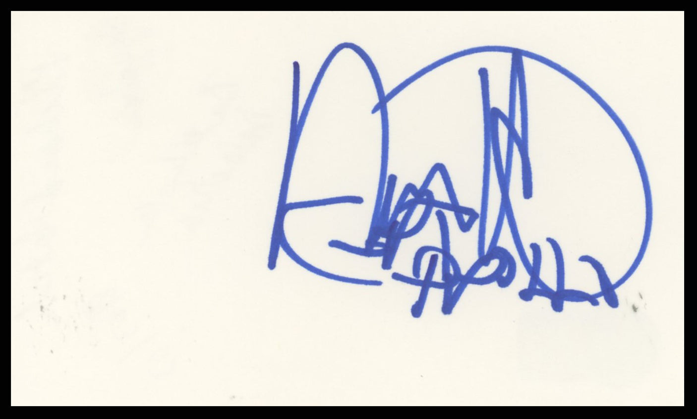 Richard Hatch All My Children Authentic Signed 3x5 Index Card BAS #BR26819